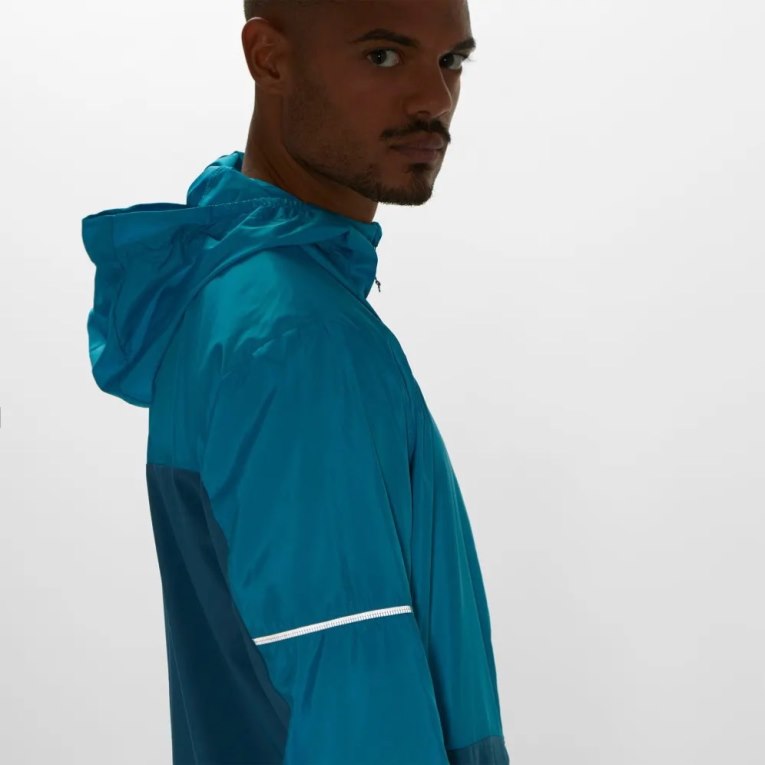 Turquoise Salomon Agile Men's Windbreaker | PH 89206X